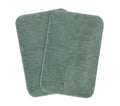 Saral Home Solid Soft Microfibe Antiskid Bathmat 2Pc (Sage Green, 35X502PC)