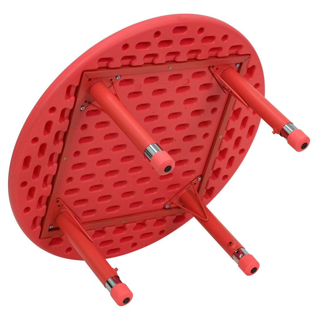 Flash Furniture Red Preschool Activity Table, 33" Round