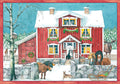 Coppenrath Unusual Traditional Paper Advent Christmas Calendar - Premium Made in Germany -Charming Nordic Farm