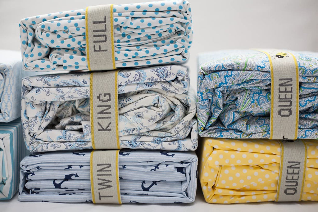 Sheet Keepers Closet Organization - Bed Sheet Organizer - Closet Organizer Sheet Bands Bed Linen Label - Bed Sheet Storage Sheet