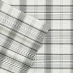Eddie Bauer - King Sheets, Cotton Percale Bedding Set,4 Pcs, Crisp & Cool Home Decor (Chinook Grey, King)