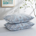 Southshore Fine Living, Inc. Paisley Boho Throw Pillow Covers 20'X26', Quilted Pillow Shams Standard Size Set Of 2, Fit Queen