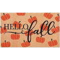 Moucuny Fall Doormat Pumpkin Floor Mat Harvest Hello Fall Outdoor Rugs Autumn Thanksgiving Outdoor Non Slip Coir Doormat For Fro