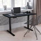 Flash Furniture Tanner Electric Height Adjustable Standing Desk - Table Top 48" Wide - 24" Deep (Black)