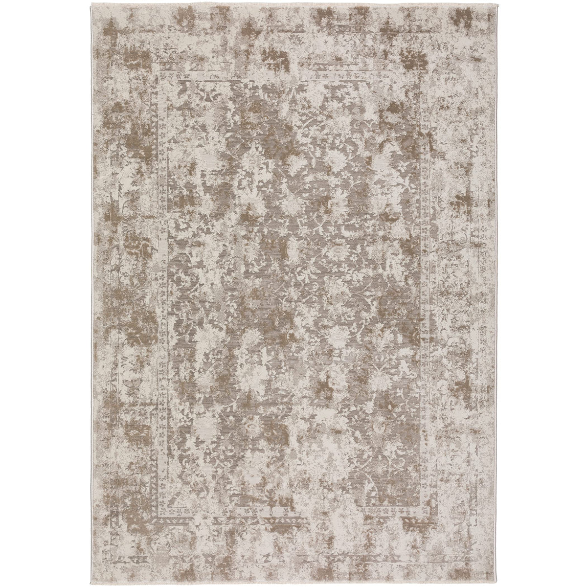 Addison Rugs Nelson Ane32 Khaki 7'10&quot; X 10' Rectangle Soft Area Rug, Easy Clean, Non Shedding, Bedroom, Entry, Living Room, Dining Room, Kitchen Rug
