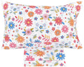 Scientific Sleep Cartoon Floral Flowers 100% Cotton 3 Pcs Twin Bed Sheet Set Kids Toddler Teen, Flat Sheet & Fitted Sheet & Pill
