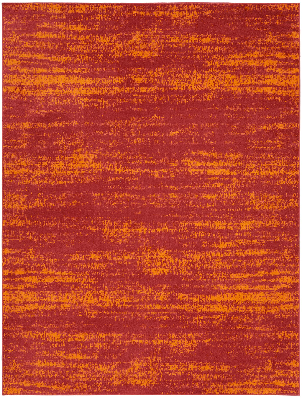 Nourison Essentials Indoor/Outdoor Solid Abstract Red 9' X 12' Area Rug, Easy Cleaning, Non Shedding, Bed Room, Living Room, Dining Room, Backyard, Deck, Patio (9X12)