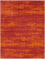 Nourison Essentials Indoor/Outdoor Solid Abstract Red 8' X 10' Area Rug, Easy Cleaning, Non Shedding, Bed Room, Living Room, Dining Room, Backyard, Deck, Patio (8X10)