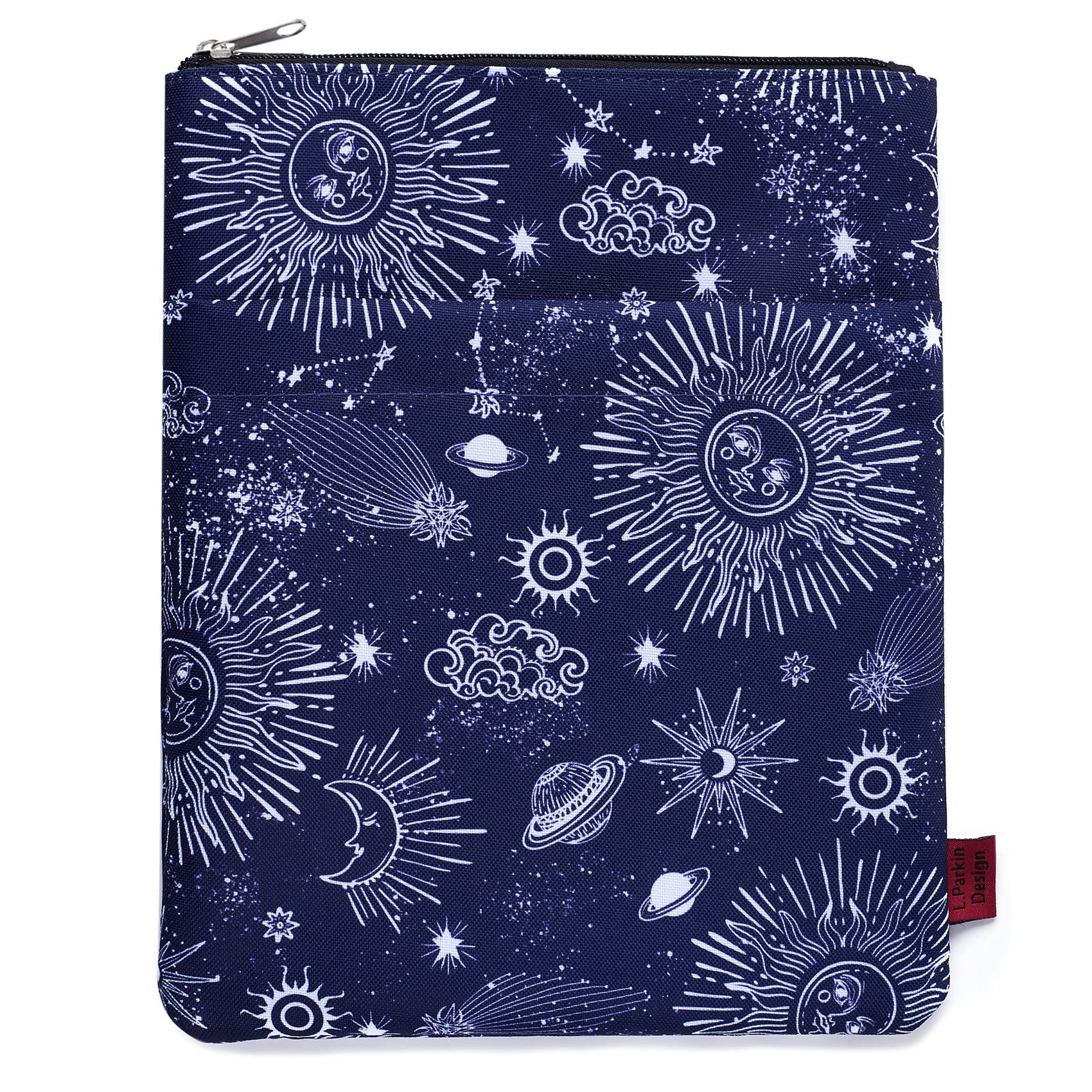 Zodiac Sun & Moon Book Sleeve, Book Covers For Paperbacks, Book Sleeves With Zipper, 11 X 8.5 Inch, Astrology Gifts