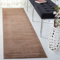 SAFAVIEH Vision Collection Runner Rug - 22 x 8, Brown, Modern Ombre Tonal Chic Design, Non-Shedding & Easy Care, Ideal for Hig