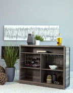 Coaster Home Furnishings Joe Rustic Farmhouse 5-Shelf Home Bar Unit Wine Liquor Storage Cabinet Aged Oak 182071