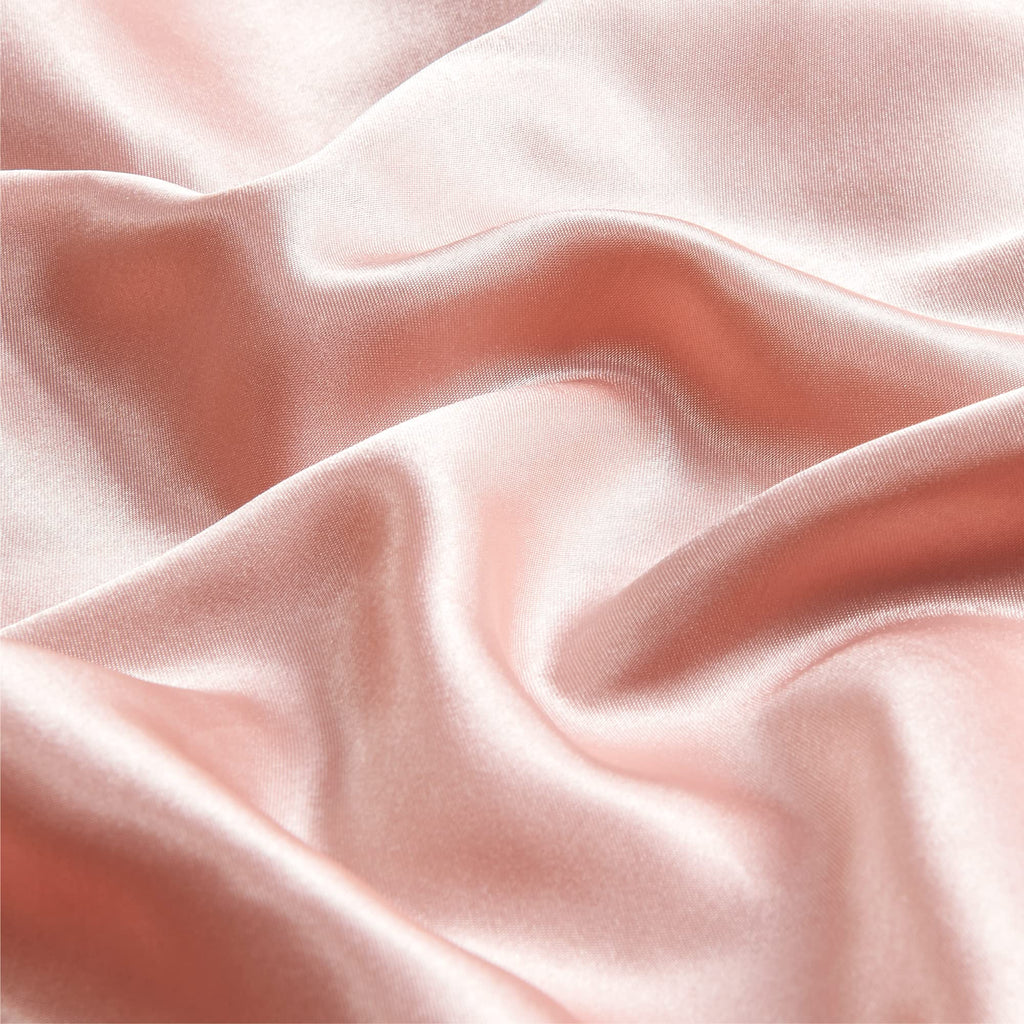 Bedelite Satin Pillowcase With Zipper, Coral Pillow Cases Queen Size Set Of 2, Super Soft And Cooling Similar To Silk Pillow Cas