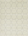 Unique Loom Trellis Frieze Collection Area Rug - Geometric (8 x 10, Ivory/ Gray)