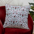 Tiny Break Cotton Slub Weave Decorative Throw Pillow Case, Valentine Moroccan Seamless Printed Cushion Cover (24 X 24 Inch, Mult