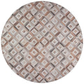 Addison Rugs Laredo Alr37 Gray Washable 8' X 8' Indoor Outdoor Round Rug, Easy Clean, Machine Washable, Non Shedding, Bedroom, Entry, Living Room, Dining Room, Kitchen, Patio Rug
