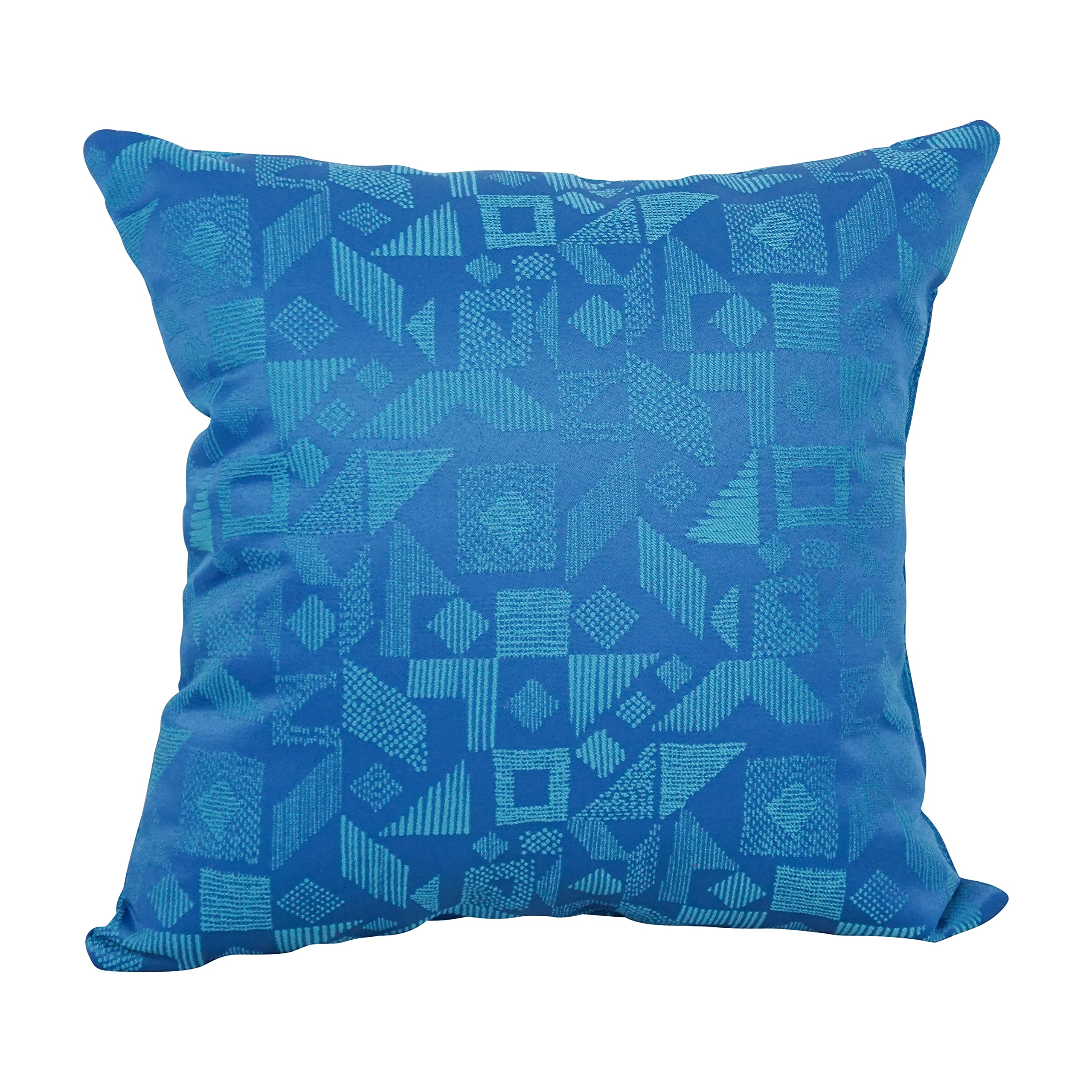 Blazing Needles Square Polyester Jacquard Throw Pillows, 17", Nina Skippe 4 Count