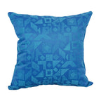 Blazing Needles Square Polyester Jacquard Throw Pillows, 17", Nina Skippe 2 Count