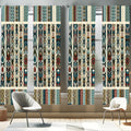 Ambesonne Bohemian Window Curtains Pack of 2, Modern Ethnic Themed Ornaments with Southwestern Inspirations, Lightweight Set wit