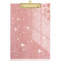 Rimilak Acrylic Clipboards, Glitter Clipboard With Low Profile Gold Clip, Designed For Classroom School And Office Use, A4 Lette