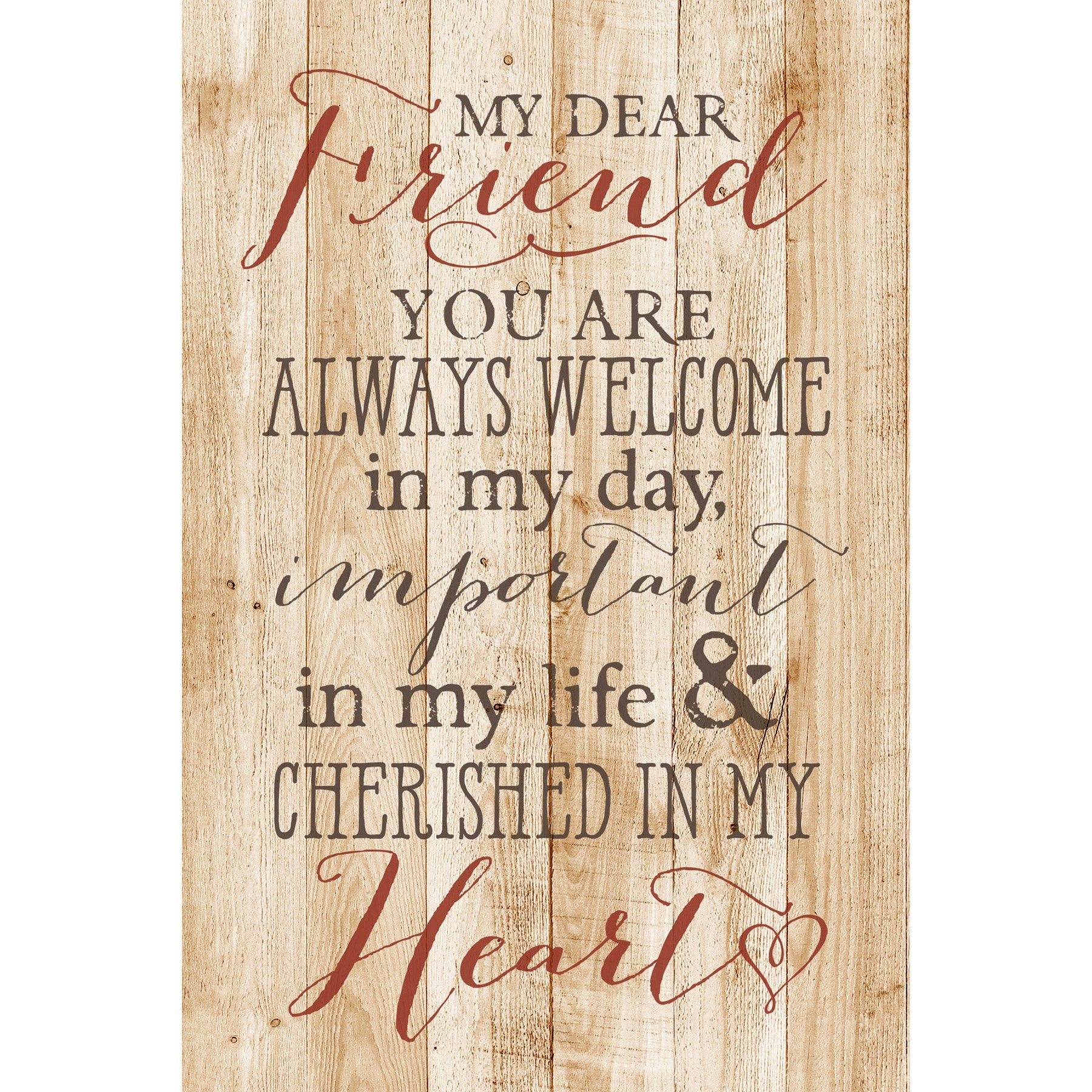 DEXSA My Dear FriendNew Horizons Wood Plaque with Easel | Made in the USA