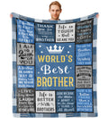 Xufudy Gifts For Brother, Christmas For Brother, Gifts For Brother Christmas, Brother Gifts, Brother Birthday Gifts Blanket 60'