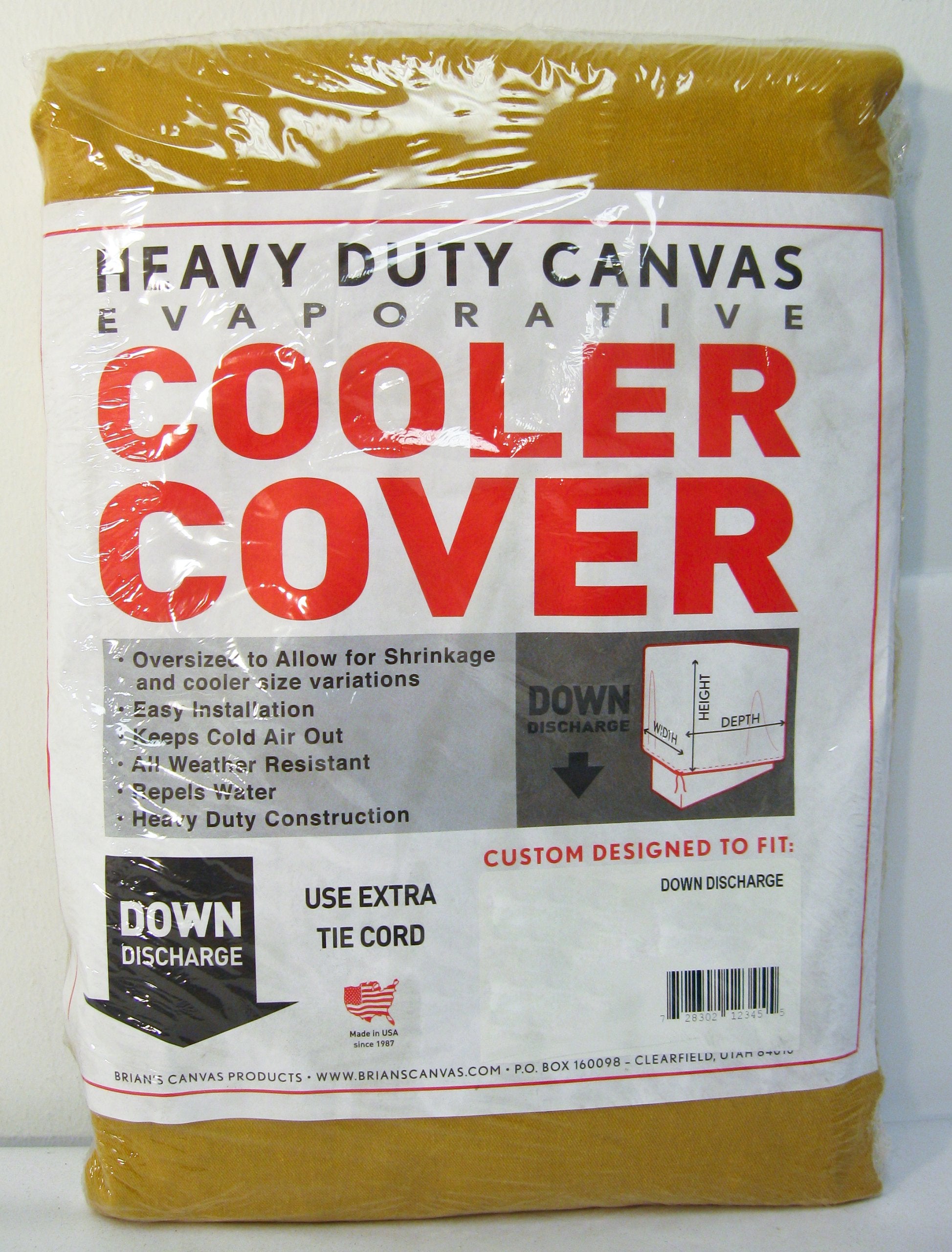 40W x 40D x 43H Down Draft Heavy Duty Canvas Cover for Evaporative Swamp Cooler (40 x 40 x 43)