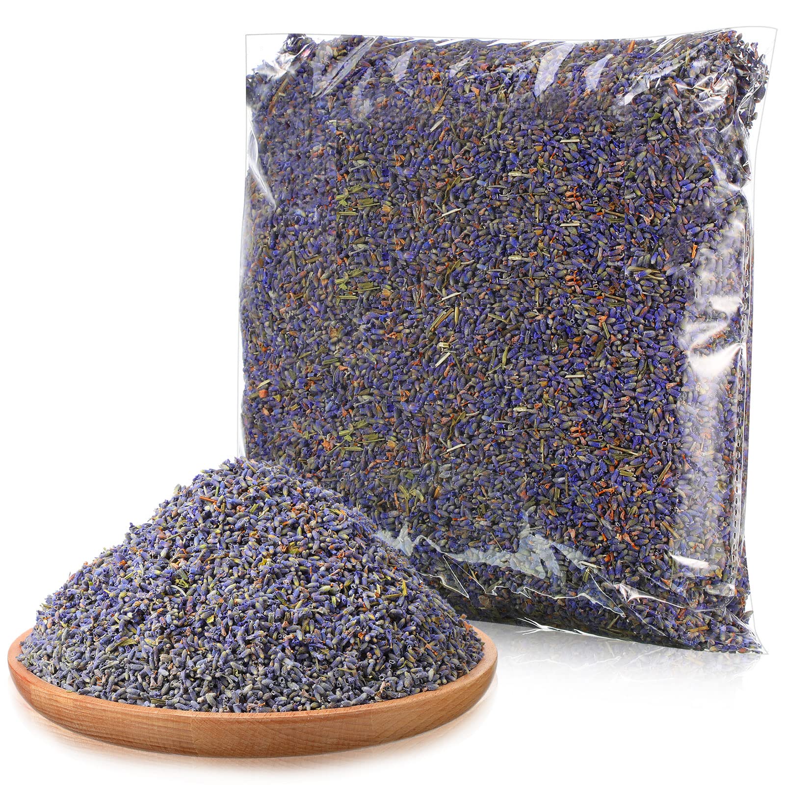 Treela 3 Pound Dried Lavender Bulk Dry Lavender Buds Fragrant Lavender Flower Petals for DIY Wedding Gift Crafts Home Fragrance 