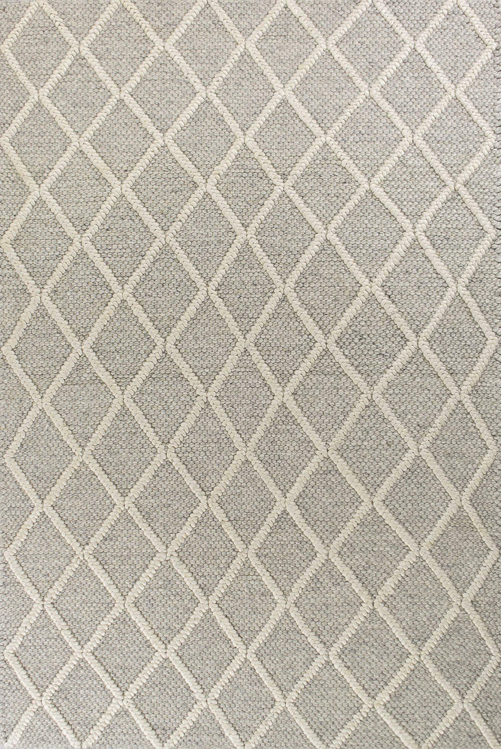 HomeRoots Decor 3'3-inch x 5'3-inch Wool Grey Area Rug