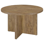 Coaster Home Furnishings Jamestown Round Engineered Wood Dining Table with Decorative Laminate Mango Brown