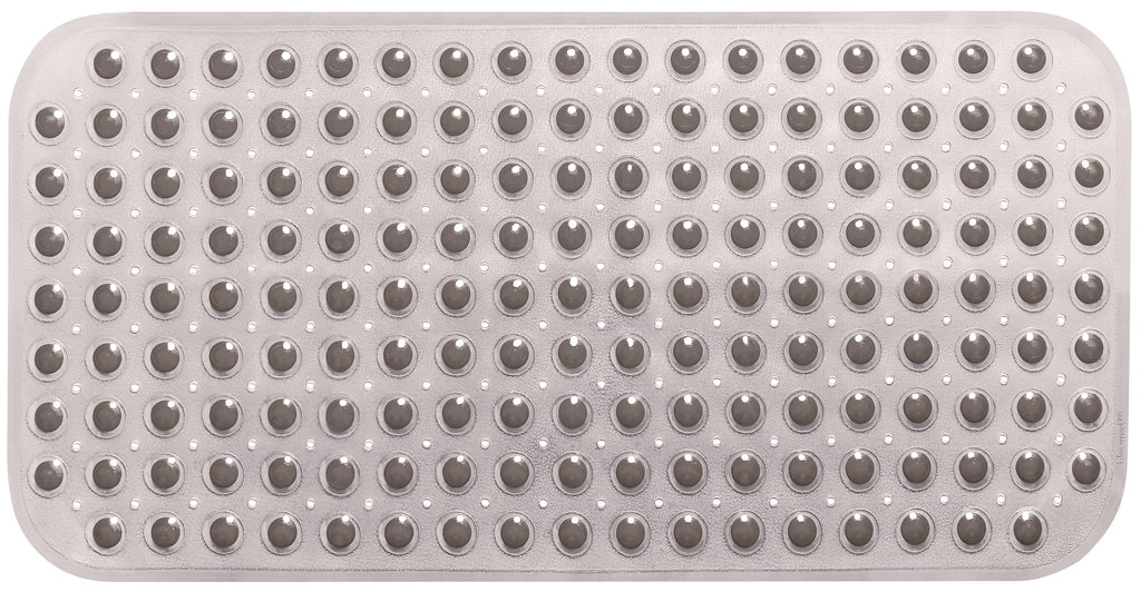 Tike Smart Medium Non-Slip Bathtub & Shower Mat 31X16 (Smooth/Non-Textured Tubs Only) Safe, Clean, Machine-Washable, Superior Gr
