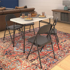 Cosco Smartfold All-Steel Folding Chair, 4-Pack, Black