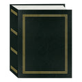 Pioneer Mini Max Bound Photo Album, Solid Color Designer Covers with Accents, Holds 100 4x6 Photos, 1 Per Page, Color: Black