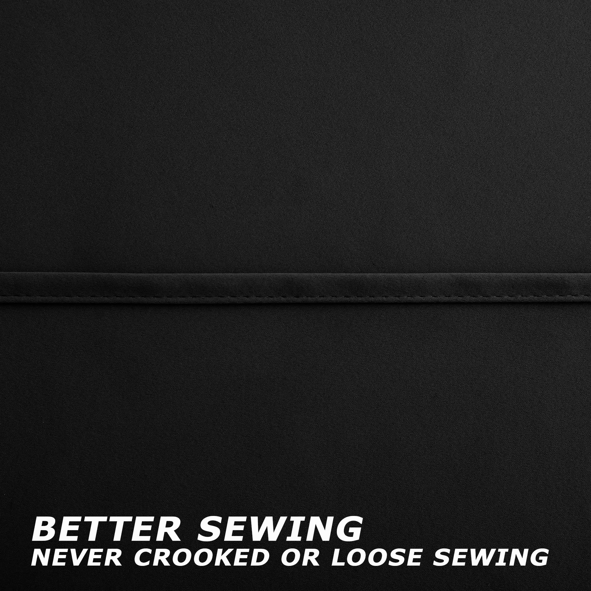 Koufall Blackout Curtains 102 Inches Long For Living Room 2 Panles Set Grommet Top Window Sun Light Blocker Custom Made Size Thermal Insulated Thick Black Out Curtains For Bedroom,52X102 In Length