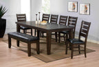 Acme Urbana Rectangular Wooden Extendable Dining Table In Espresso