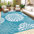 Ileading Reversible Outdoor Rug 6X9Ft Waterproof Patio Rug Carpet Portable Outdoor Plastic Straw Rug Large Rv Camping Mat Rug Fo