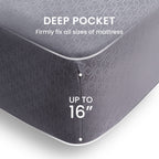 Sleep Zone Luxury Embossed Twin Bed Sheets Set For Kids, Four-Leaf Clover Pattern Sheet & Pillowcase Sets 3 Piece - Super Soft, Wrinkle Free, Fade Resistant, Deep Pocket 16' (Gray, Twin)