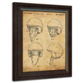Harley Davidson Patent Prints - Framed Behind Glass 14x17 (Helmet - 1999)