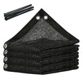 ColourTree 70% Shade Fabric 12FT x 16FT Black Sun Shade Cloth, Privacy Screen with Reinforced Grommets for Outdoor Garden Patio,