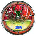 NBA Milwaukee Bucks Chrome Clock