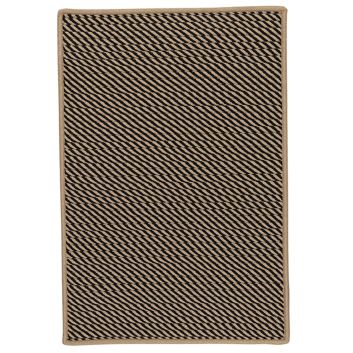 Point Prim Sample Swatch Rugs, 14 X 17&quot;, Black