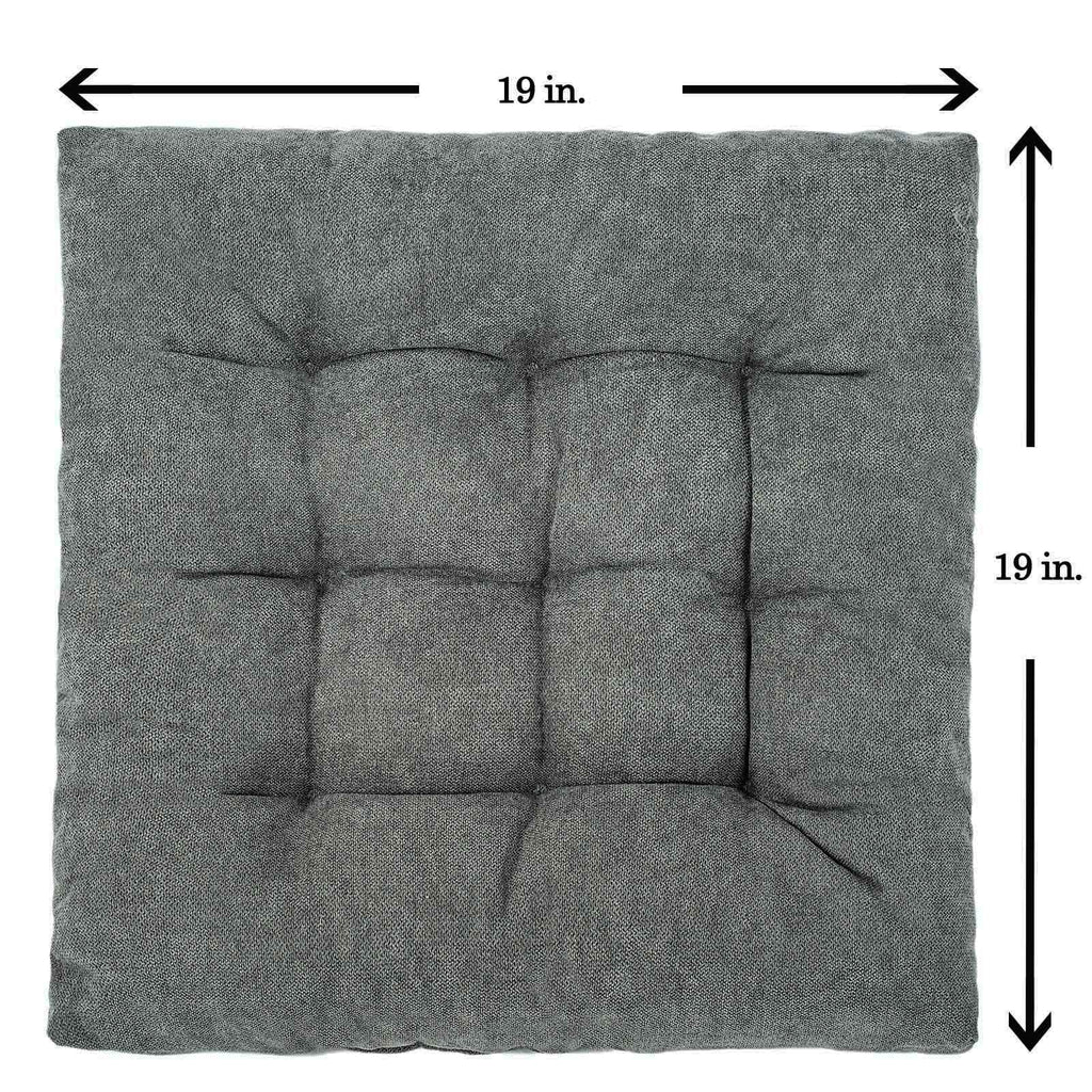 Fabricastle Outdoor Chair Cushions Patio Cushion Premium Comfortable Thick Fill Tufted 19' X 19' Floor Wicker Seat Pads, 2 Cou