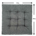 Fabricastle Outdoor Chair Cushions Patio Cushion Premium Comfortable Thick Fill Tufted 19' X 19' Floor Wicker Seat Pads, 2 Cou