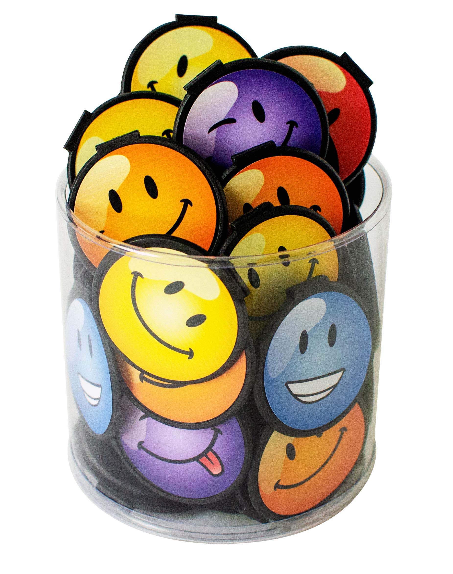 Smiley Face Bulk Bookmarks For Kids 'Clip Over The Page' Bookmarks - 75 Pack - Bulk Bookmarks For Kids Girls Boys. Perfect Stu