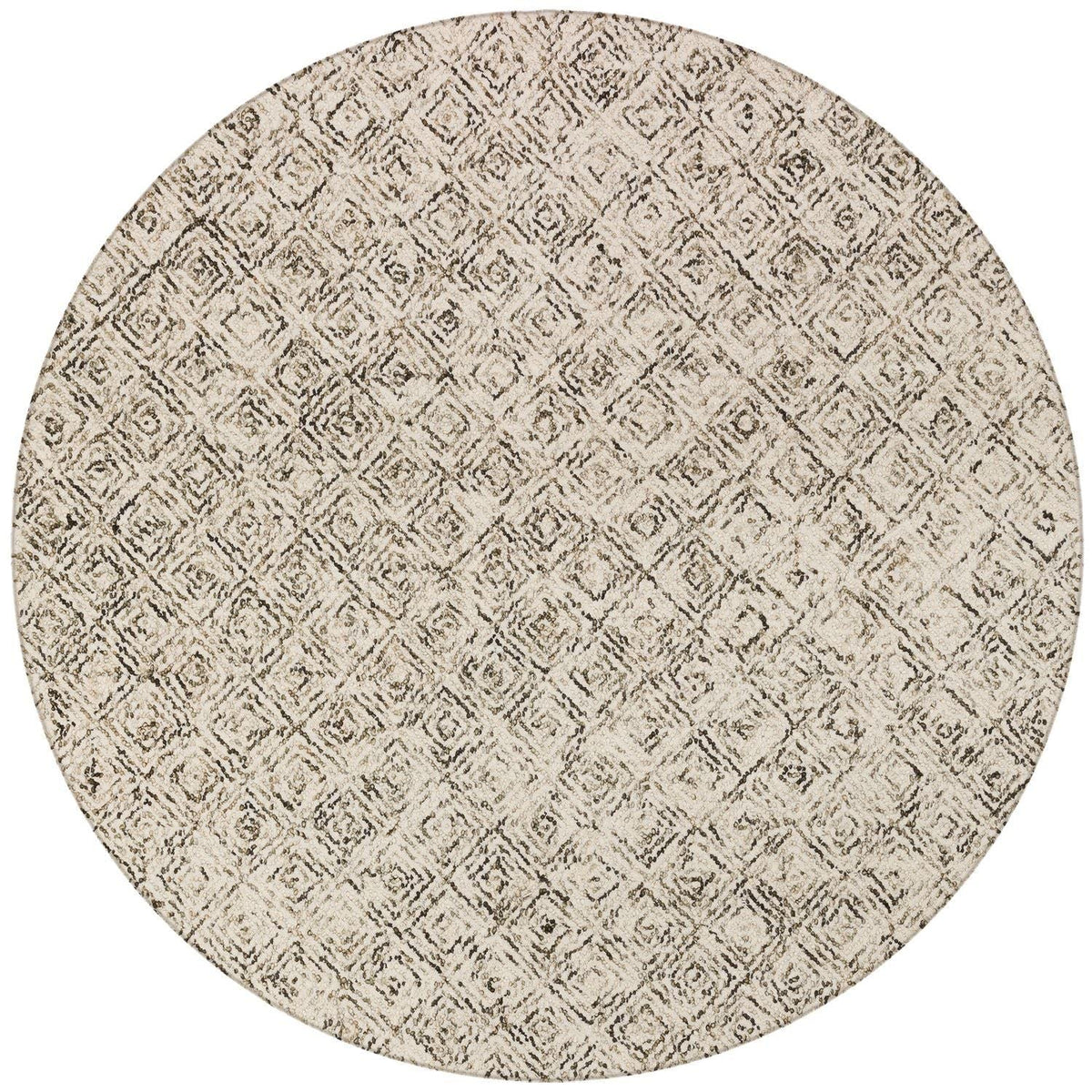 Zoe Zz1 Brown Bohemian Rug Round 12' X 12'