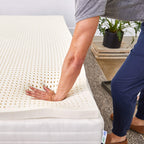 Pure Green Natural Latex Mattress Topper - Medium Firmness - 3 Inch - Twin Size (Gols Certified Organic)