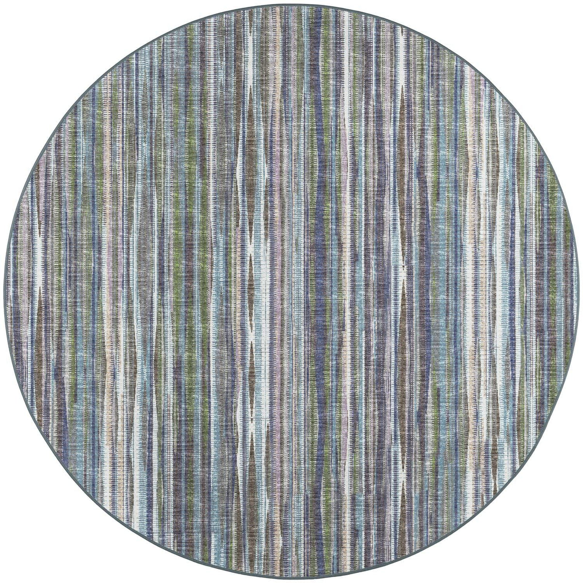 Amador Aa1 Purple Transitional Rug Round 4' X 4'