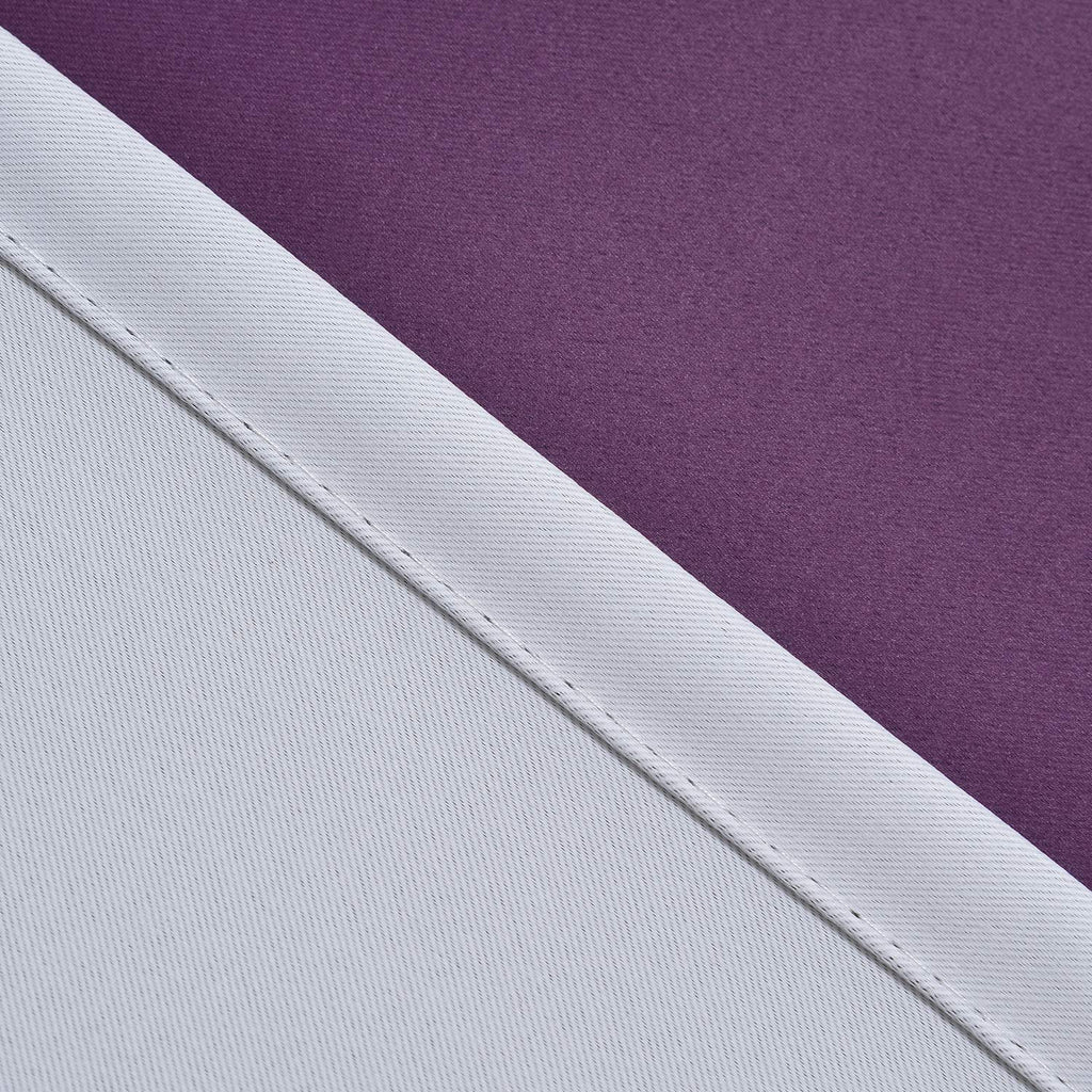 Cosviya Rod Pocket Ombre Room Darkening Curtains 84 Inch Length 2 Panels, Purple And Grayish White Gradient Drapes Light Blockin