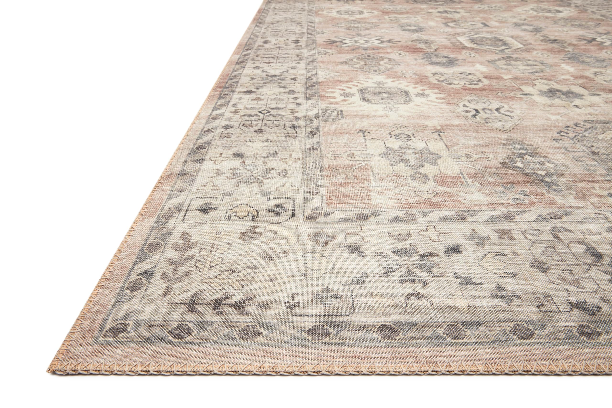 Loloi Ii Hathaway Collection Hth-03 Java / Multi 2'-6'' X 7'-6'', .25'' Thick, Runner Rug, Soft, Durable, Printed, Modern, Low P
