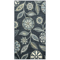 Maples Rugs Reggie Floral Non Skid Area Rugs for Living Room and Bedroom [Made in USA], Persian Blue, 34 x 6