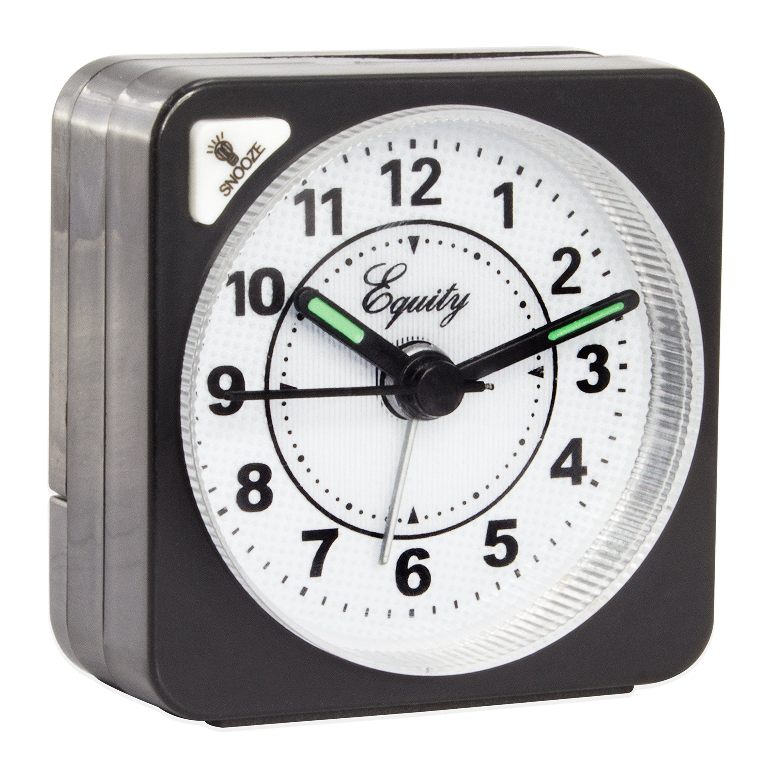 Equity By La Crosse Black Quartz Travel Alarm Clock, 1 Count (Pack Of 1)